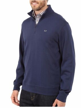 Vineyard Vines Men's Navy Quarter-Zip Pullover